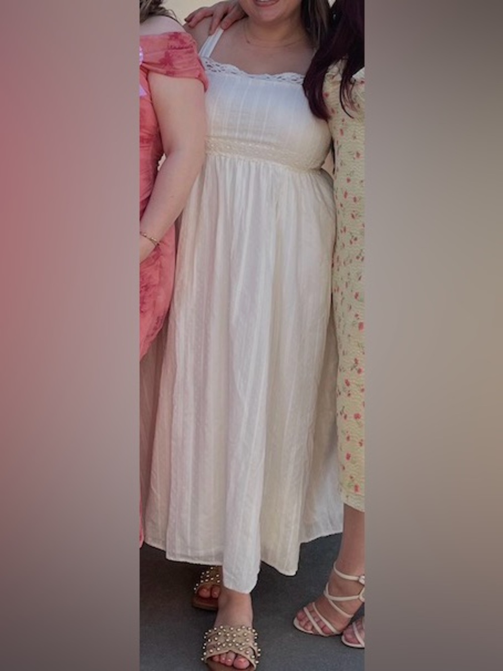 torrid White Lightweight Spaghetti-Strap Sundress